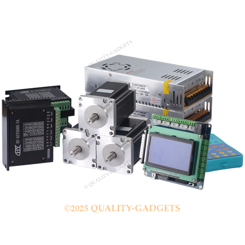3 Axis Nema24 Stepper Motor 467oz-in CNC Controller Kit With Display And Keypad - Picture 1 of 6